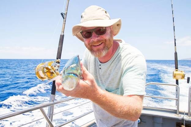 fishing on boat